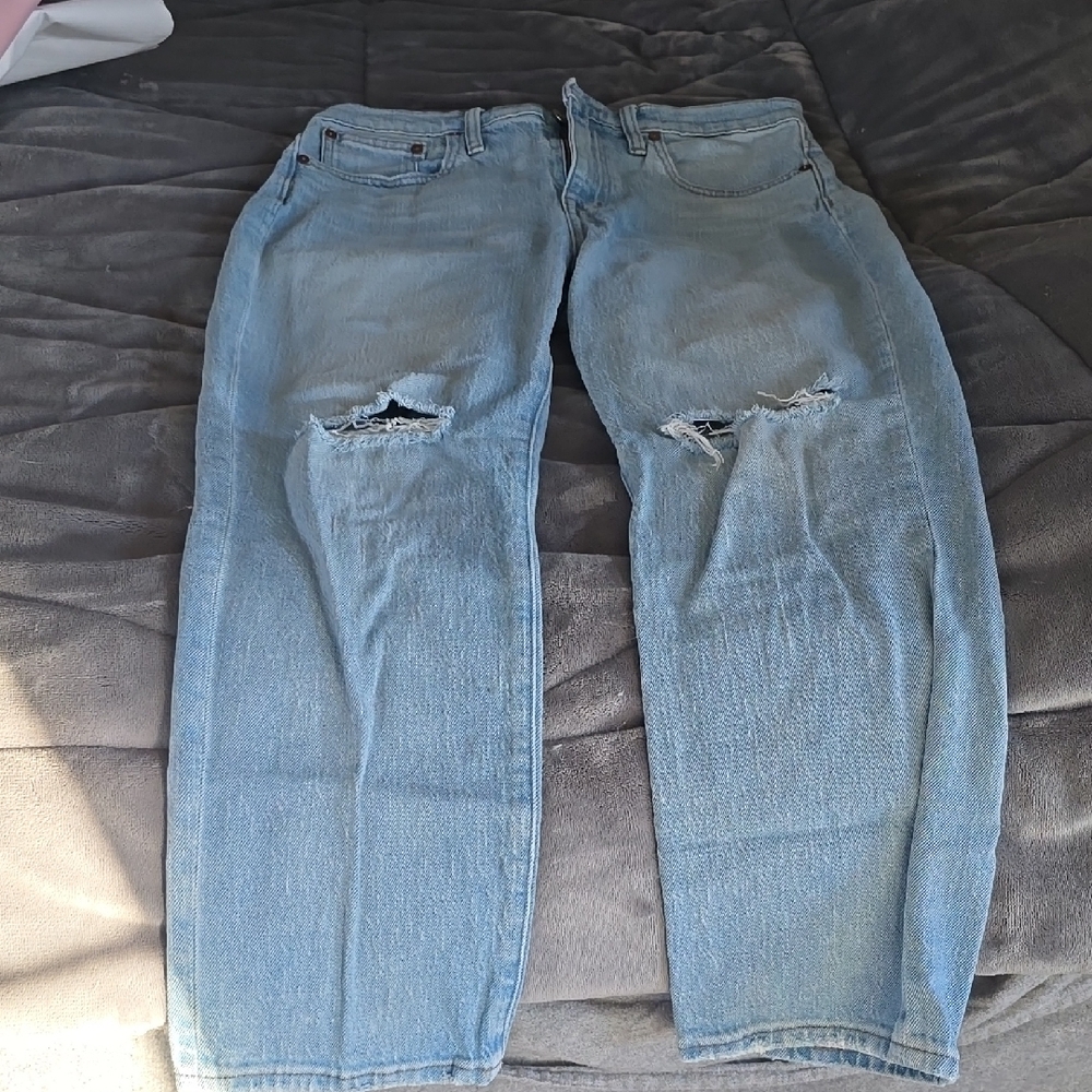 Madewell The High-Rise Slim Crop Boyfriend Jean Sz 29